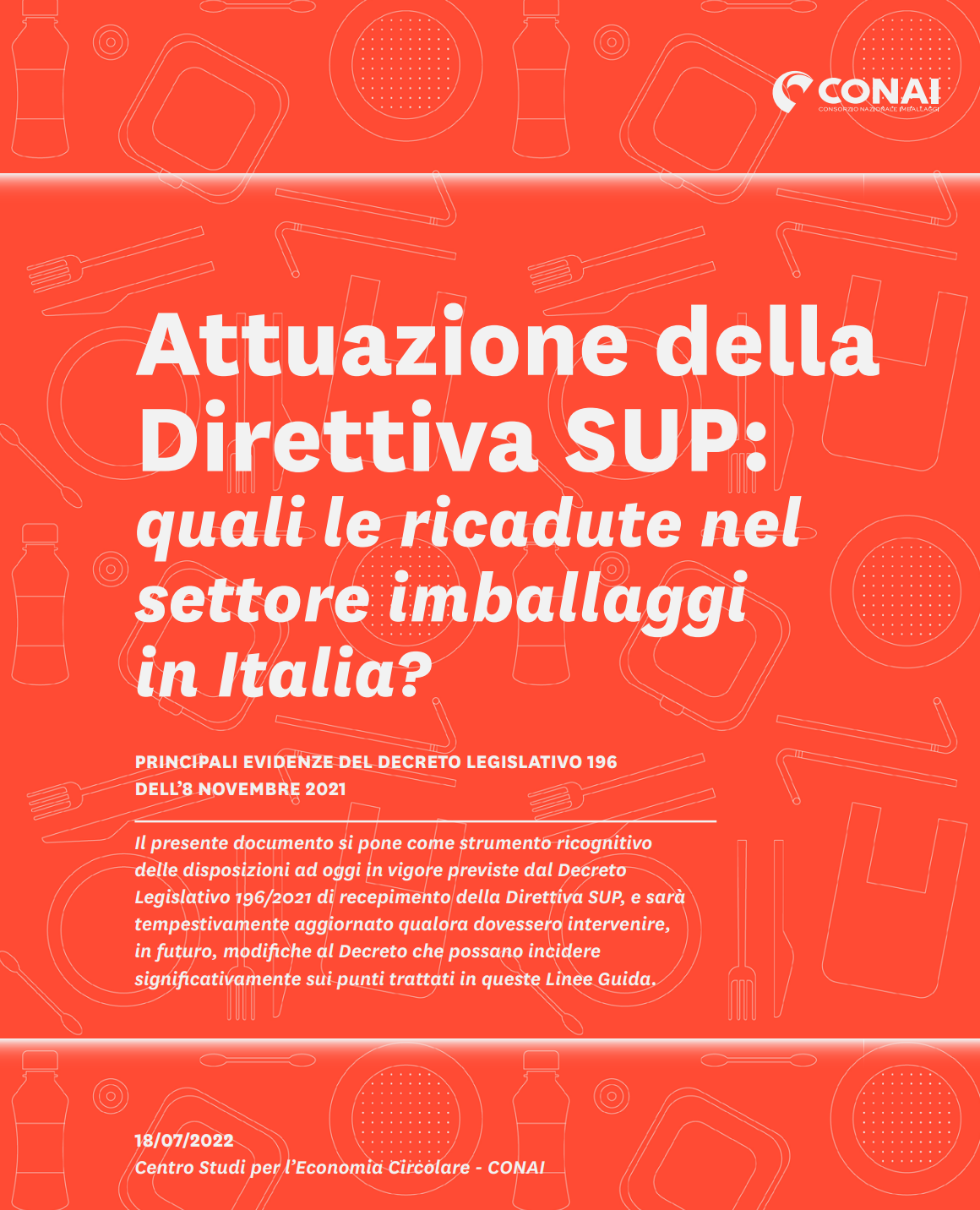 Attuazione direttiva SUP Linee guida CONAI