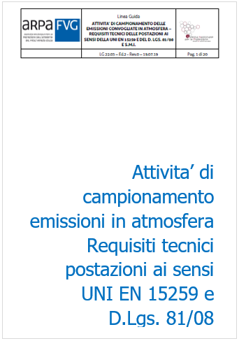 Campionamento emissioni in atmosfera   Requisiti postazioni ARPA FVG