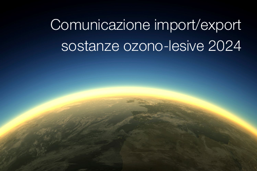 Comunicazione import export sostanze ozono lesive 2024