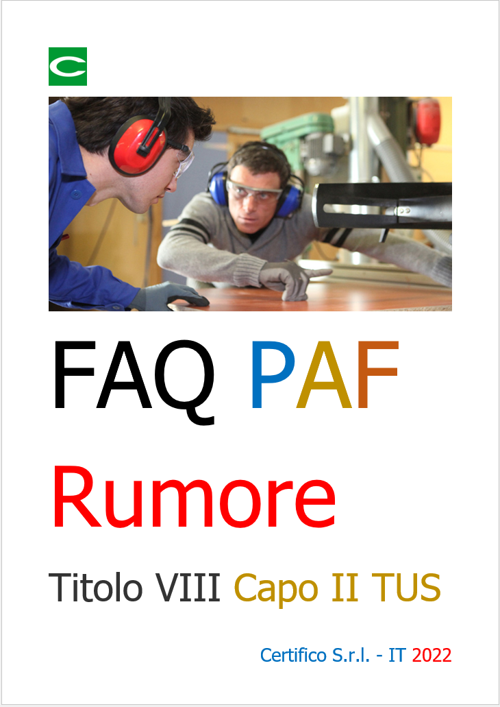 Cover FAQ Rumore PAF 2022