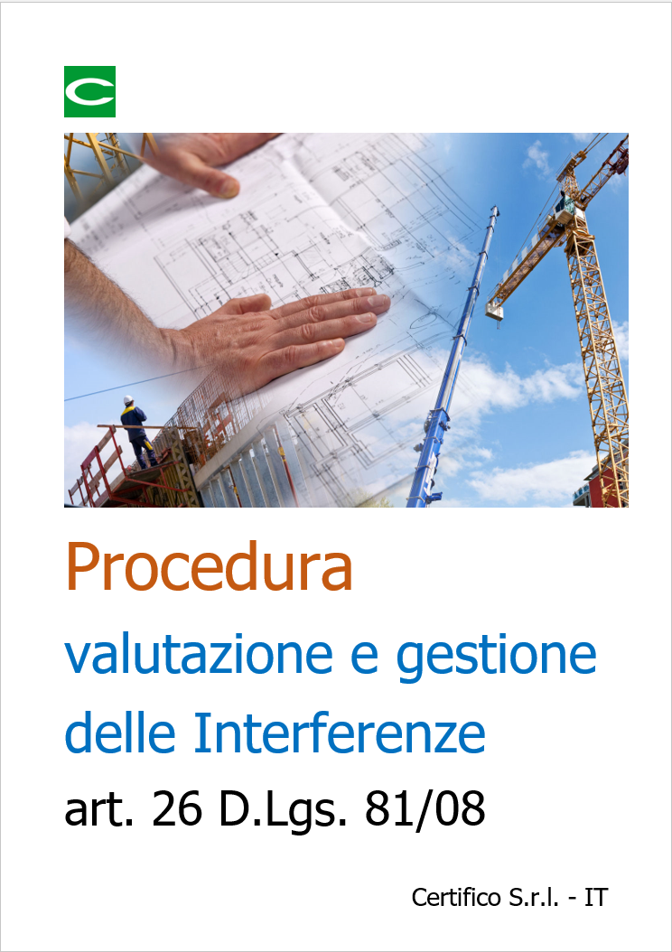 Cover Procedura valutazione e gestione delle inteferenze