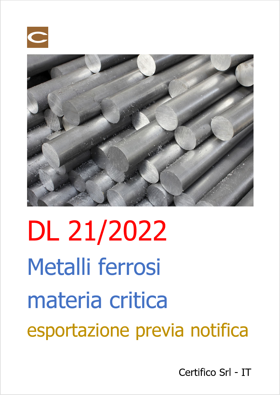 DL 21 2022   Metalli ferrosi materia critica