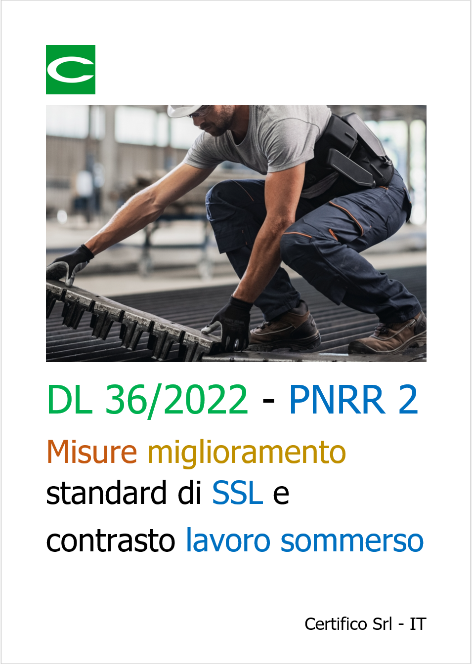 DL 36 2022   Misure SSL e lavoro sommerso