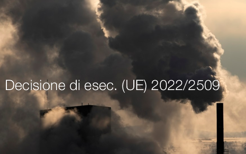 Decisione di esecuzione UE 2022 2509