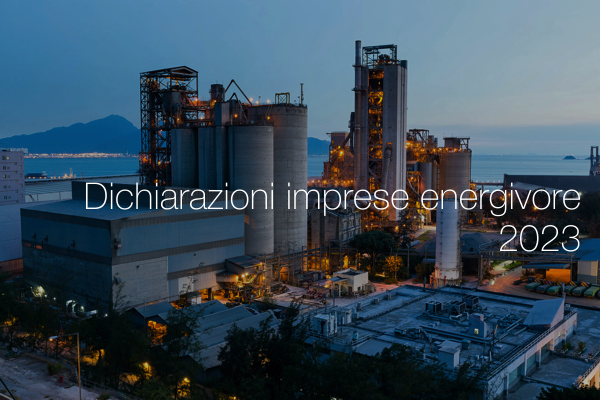 Dichiarazioni imprese energivore 2023