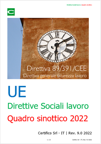 Direttive sociali lavoro Febb 2022 Direttive sociali lavoro Febb 2022