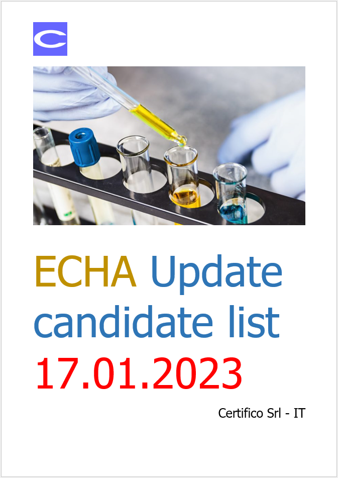 ECHA Update candidate list 17 01 2023
