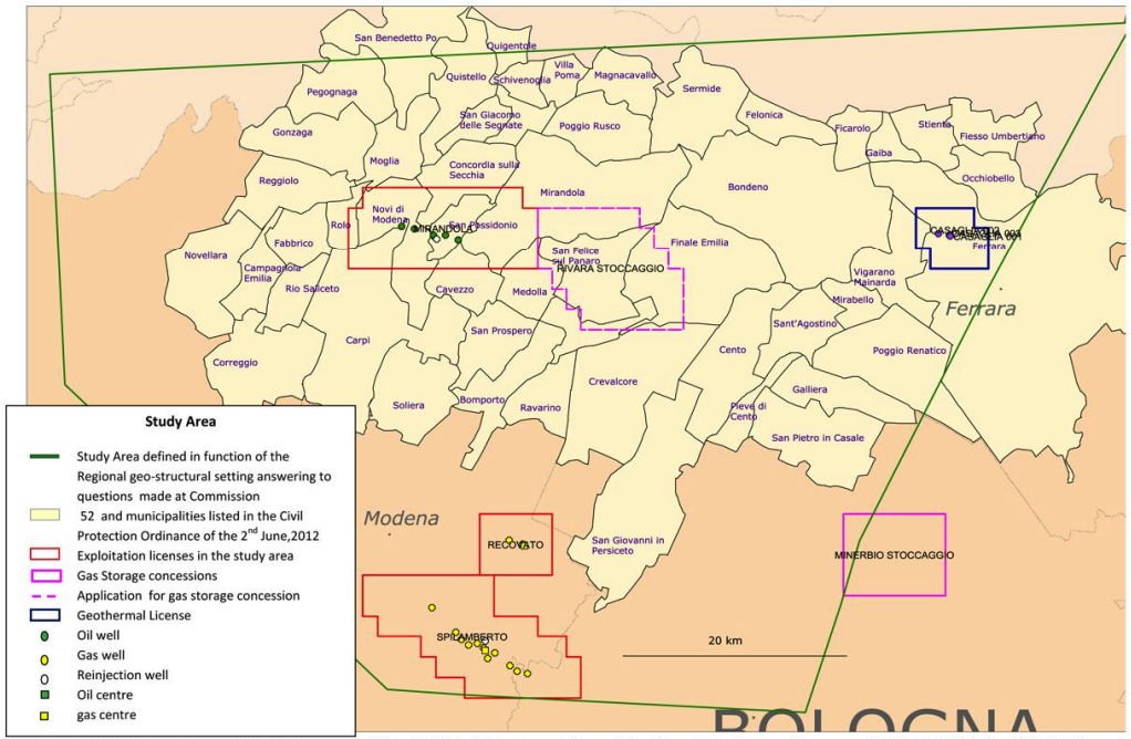 Fig  1 1 Study area defined by the Commission