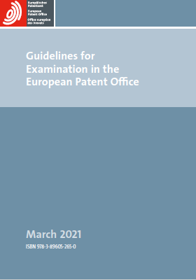 Guidelines for Examination in the European Patent Office