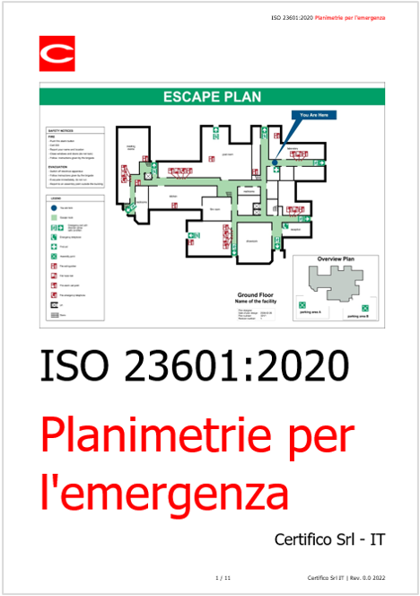 ISO 23601 2020 Planimetrie per l emergenza