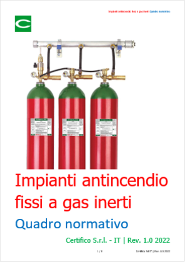 Impianti antincendio fissi a gas inerti   Quadro normativo