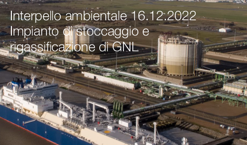 Interpello ambientale 16 12 2022   Impianto di stoccaggio e rigassificazione di GNL