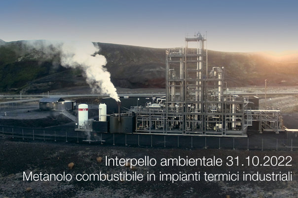 Interpello ambientale 31 10 2022   Metanolo combustibile in impianti termici industriali