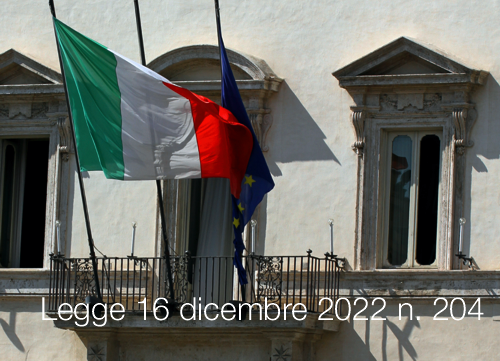 Legge 16 dicembre 2022 n  204