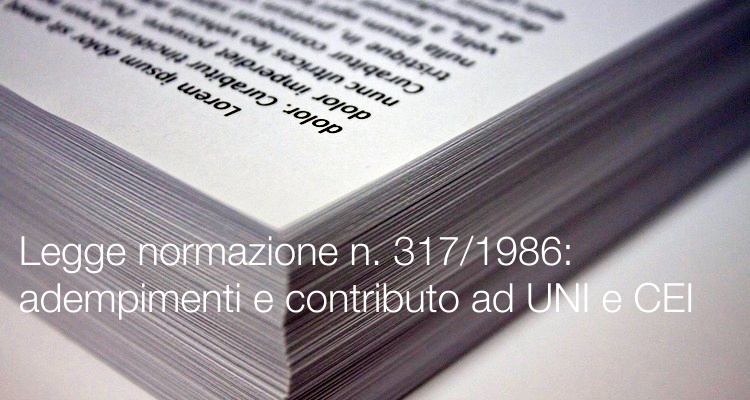 Legge normazione n  317 1986