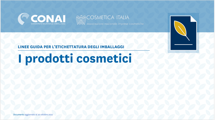 Linee Guida per l etichettatura ambientale i prodotti cosmetici