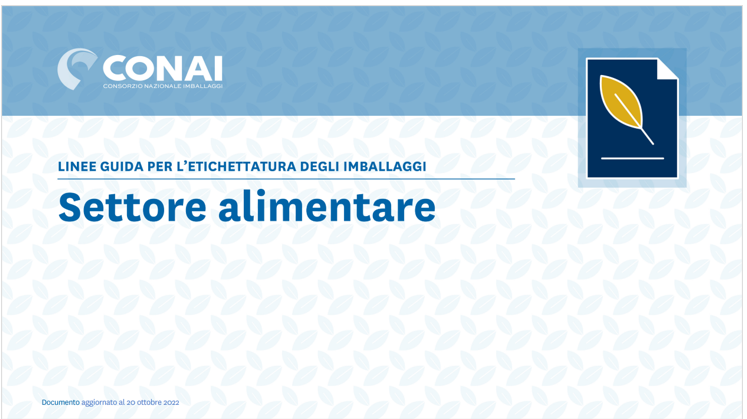 Linee Guida per l etichettatura ambientale il settore alimentare