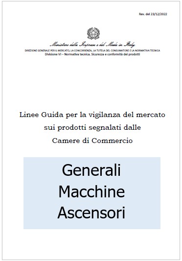 Linee Guida per la vigilanza del mercato