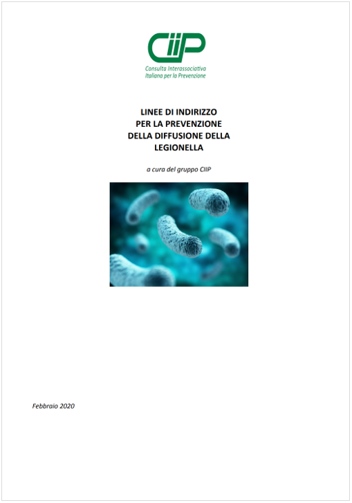 Linee di indirizzo prevenzione diffusione legionella