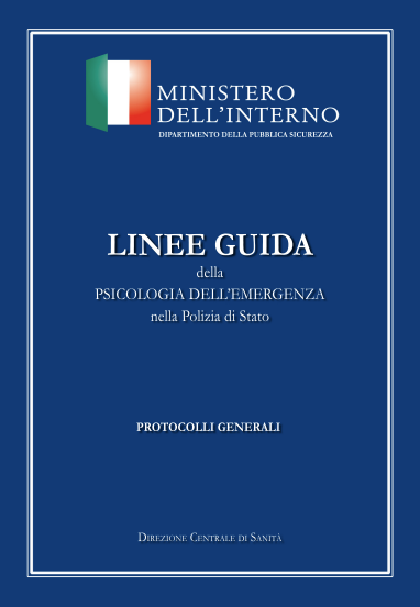 Linee guida psicologia dell emergenza Polizia di Stato