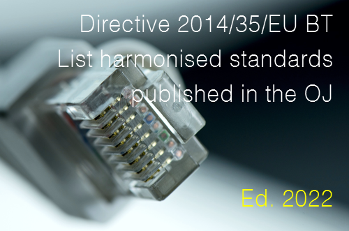 List harmonised standards published in the OJ BT