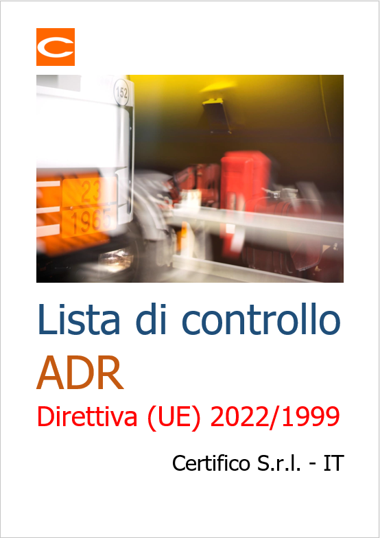 Lista di controllo ADR 2023