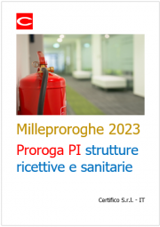 Milleproroghe 2023   Proroga PI strutture ricettive e sanitarie Rev  1 0 2023