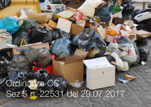 Ordinanza CC Sez 5 n  22531 del 29 07 2017