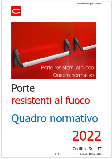 Porte resistenti al fuoco   Quadro normativo