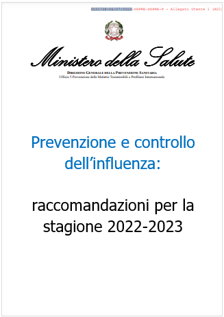 Prevenzione e controllo dell influenza   raccomandazioni per la stagione 2022 2023