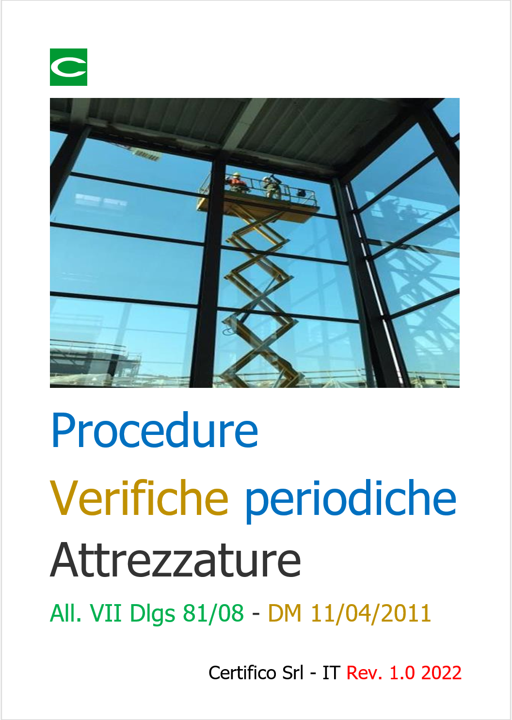 Procedure verifiche periiodiche Revisione 1 0 2022 Procedure verifiche periiodiche Revisione 1 0 2022