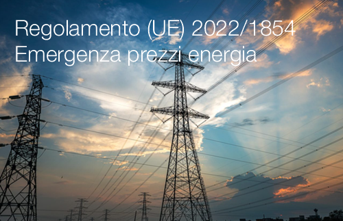 Regolamento UE 2022 1854   Regolamento emergenza prezzi energia