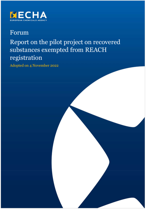 Relazione sulle sostanze recuperate esentate dalla registrazione REACH