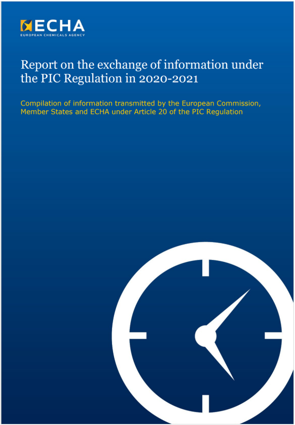 Report on the exchange of information under the PIC Regulation in 2020 2021