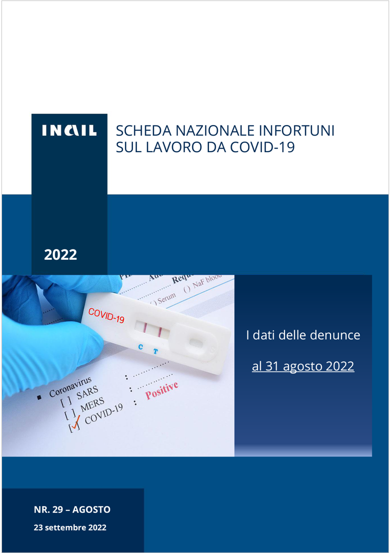 Scheda nazionale infortuni sul lavoro COVID 19