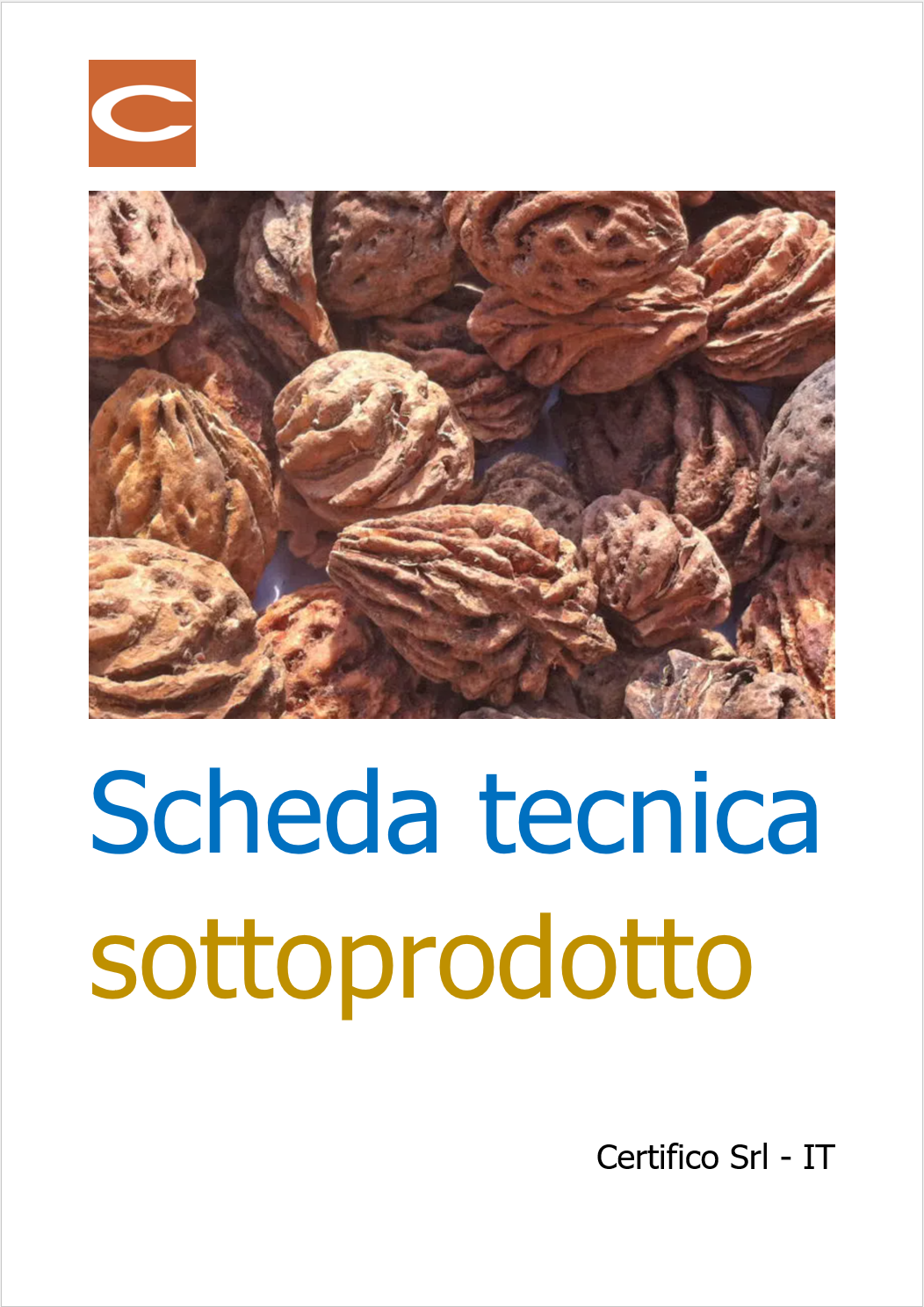 Scheda tecnica sottoprodotto