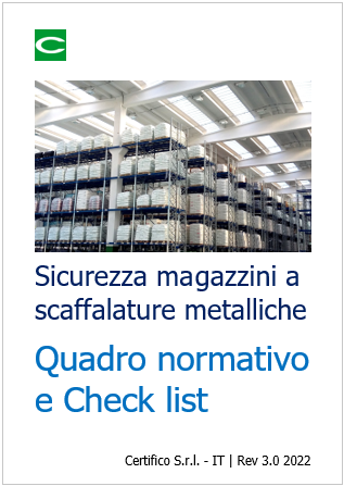 Sicurezza magazzini a scaffalature metalliche   Quadro normativo e Check list