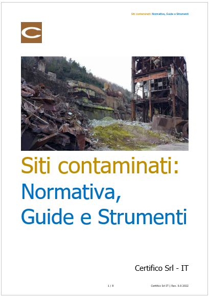 Siti contaminati   Normativa Guide Strumenti