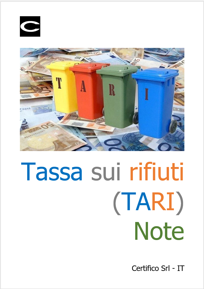 Tassa sui rifiuti   TARI   Note