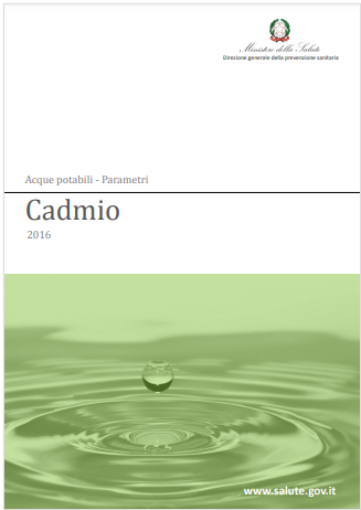 Valori limite di cadmio nelle acque destinate al consumo umano