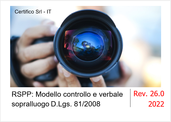 Verbale sopralluogo RSPP Dec 2022 Verbale sopralluogo RSPP Dec 2022