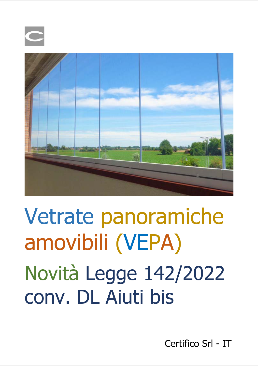 Vetrate panoramiche amovibili