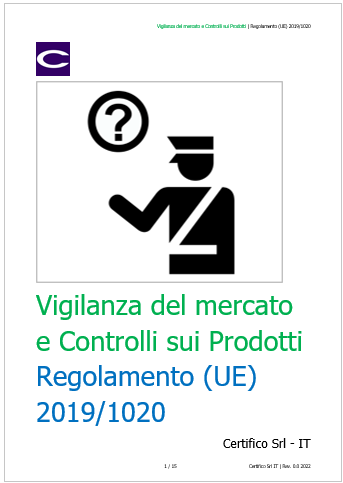 Vigilanza del mercato e Controlli sui Prodotti   Regolamento  UE  2019 1020
