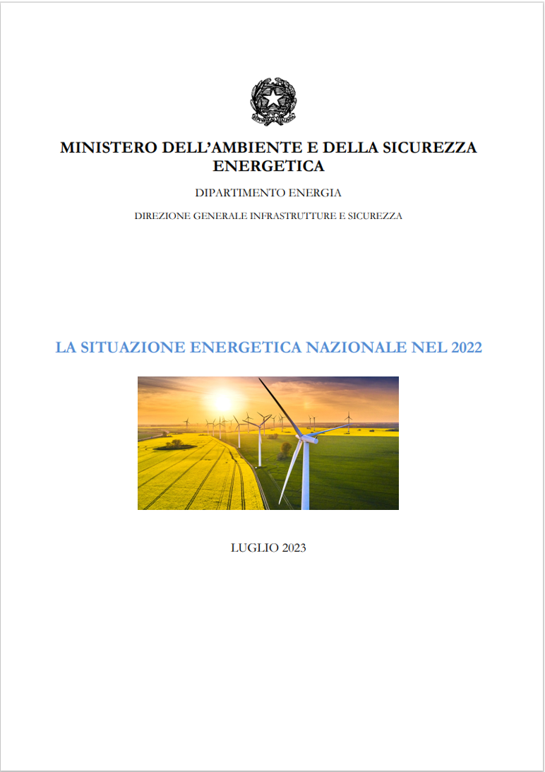 Relazione Annuale sulla Situazione energetica nazionale 2022