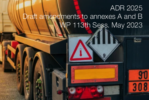 ADR 2025 Draft amendments to annexes A and B   WP 113th Sess  May 2023