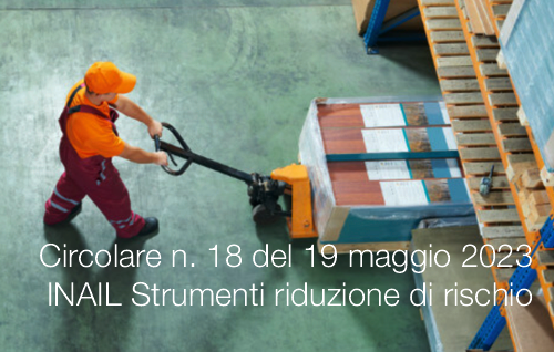 Circolare INAIL n  18 del 19 maggio 2023