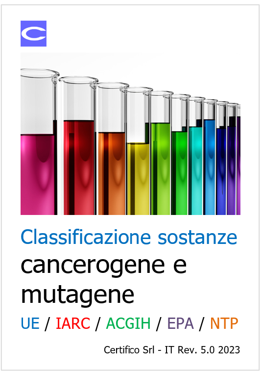 Classificazione sostanze cancerogene e mutagene   Rev  5 0 Luglio 2023