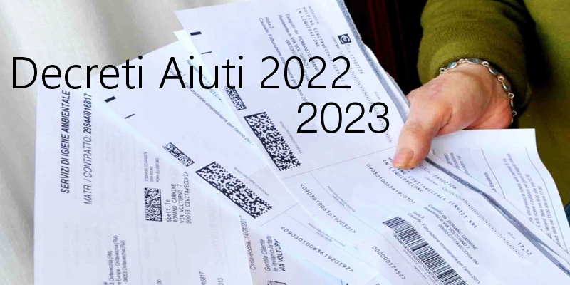 Decreti aiuti 2022 2023