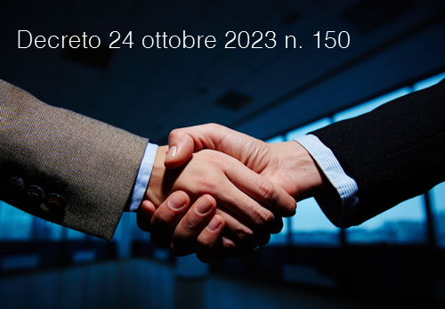 Decreto 24 ottobre 2023 n  150