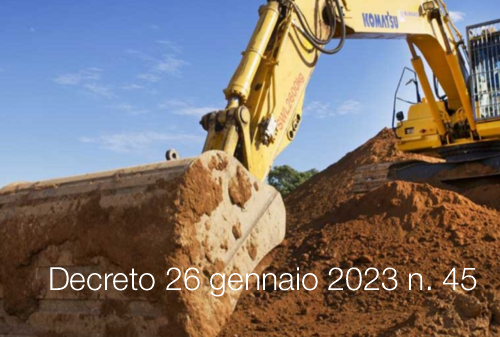 Decreto 26 gennaio 2023 n  45